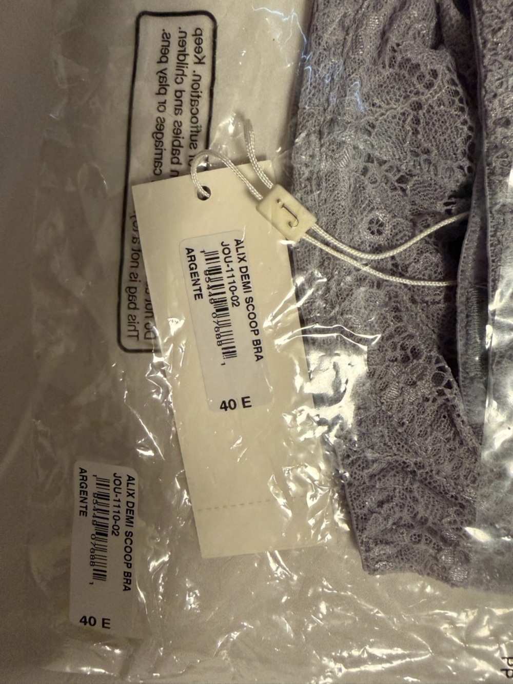 New Journelle Alix Demi Scoop Bra | Sable - Argente / 40E - Picture 5 of 5